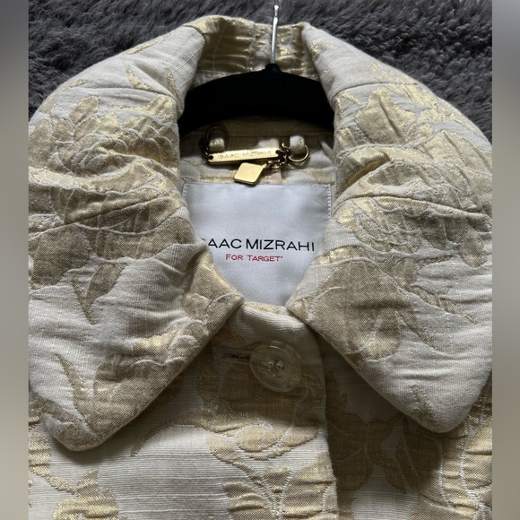 Isaac Mizrahi for Target Gold Rose Coat *RARE* - Picture 5 of 9